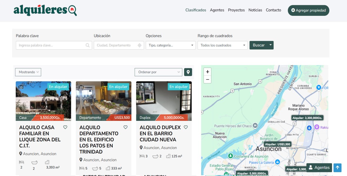 Alquileres Paraguay